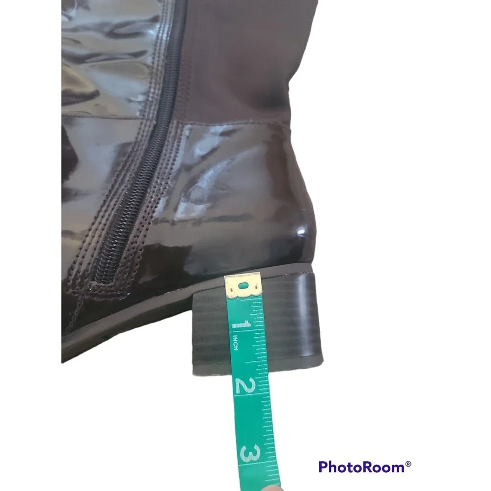 Cloudwalkers Jaime Mixed Media Knee High Tall Boots Brown Size 8.5W zip up low - Picture 4 of 6